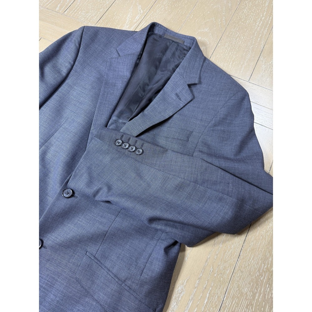Kenneth Cole New York Blazer Mens 40 Blue Wool Suit Jacket Two Button‎ Lined